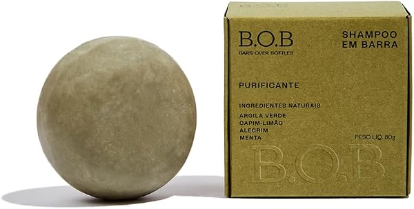 B.O.B Shampoo em Barra Purificante 80 g