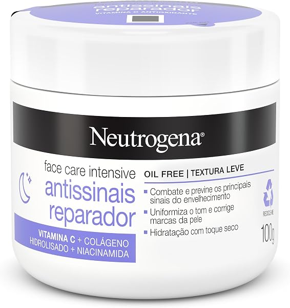 Creme Facial Hidratante Antissinais Neutrogena Face Care Intensive, 100g