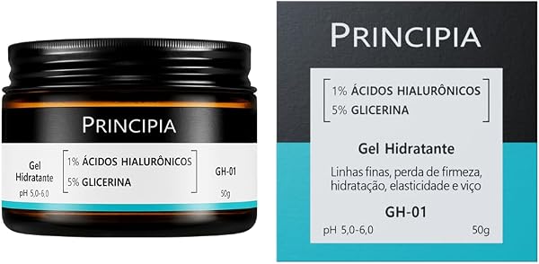 Gel Hidratante Facial 1% Ácidos Hialurônicos + 5% Glicerina GH-01 50g