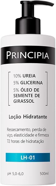 Loção Hidratante Corporal 10% Ureia + 5% Glicerina + 5% Óleo de Semente de Girassol Skincare LH-01 500ml