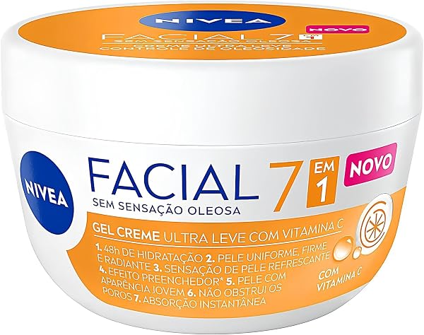 Nivea Gel Creme Facial Hidratante Ultra Leve Vitamina C 100g