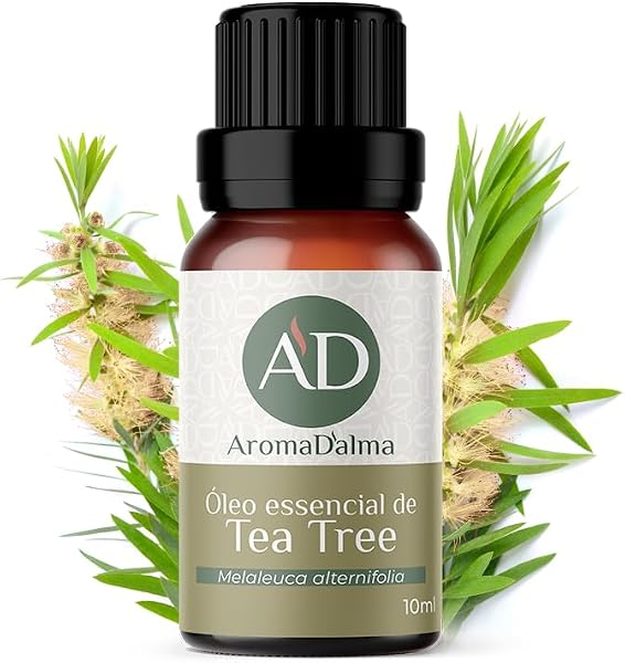 Óleo Essencial de Tea Tree (Melaleuca) 100% Puro 10ml Aroma D'alma
