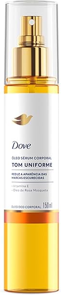 Óleo Sérum Corporal Dove Tom Uniforme com Vitamina E e Óleo de Rosa Mosqueta 150mL