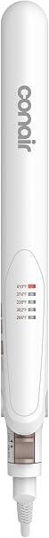 Prancha De Cabelo Conair Double Ceramic Com Infusão De Óleo De Coco, Bivolt, Branco
