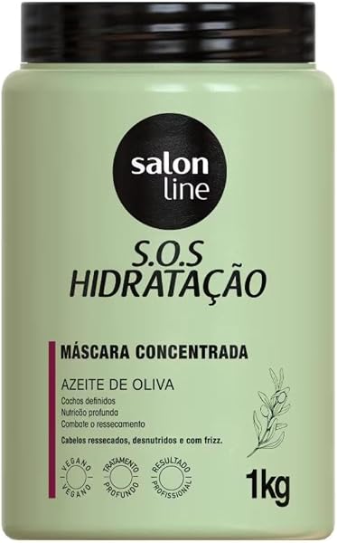 Salon Line Máscara Capilar SOS Hidratação Azeite de Oliva Vegana 1 kg