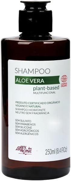 Shampoo Aloe Vera Neutro Orgânico Arte dos Aromas 250ml