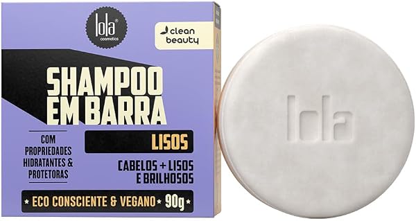 Shampoo em Barra para Cabelos Lisos Lola Cosmetics 90 g