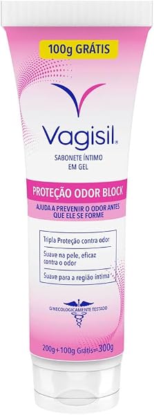 Vagisil Sabonete Líquido Íntimo Feminino em Gel, Odor Block